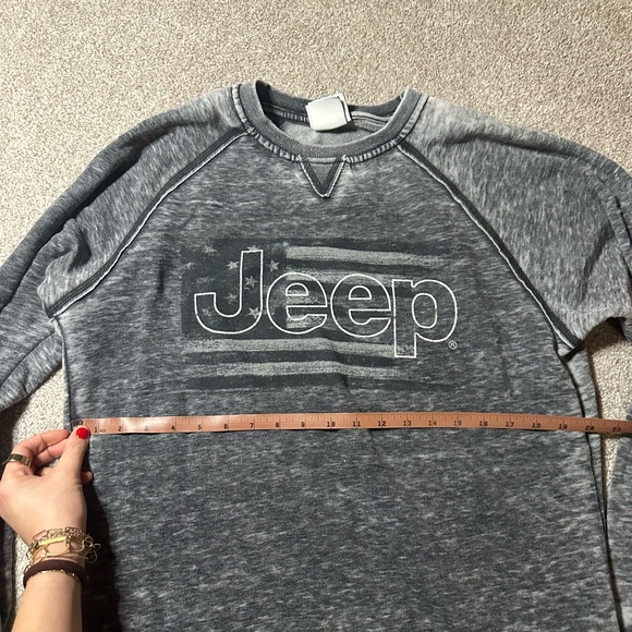 Large Jeep Crewneck Sweatshirt Longsleeve - Picture 3 of 4